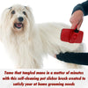 Self Cleaning Slicker Brush – Dog Slicker Brush Removes Loose Undercoat, Mats & Tangled Hair – Pet Slicker Brush for Small, Medium & Large Cats & Dogs with All Hair Types – with Retractable Bristles