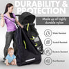 Stroller Travel Bag for Airplane Gate Check – Protective Airport Approved Baggage Gate Check Storage Sack for Traveling with Standard or Double Stroller – Easy Carrying with Padded Backpack Straps