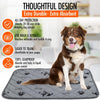 Washable Pee Pads for Dogs - Reusable Piddle Pads for Potty Training Dog, House Breaking Puppy - Absorbent Non Slip Eco-Friendly Wee Wee Pads - Quilted No Leak Waterproof Cloth Pee Rug Liner Mat 2ct
