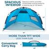 Portable Sun and Water Shelter and Shade Canopy - for Fishing, Camping, Hiking and Outdoor Activities