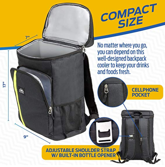 Backpack Lunch Box Cooler  Small Backpack Cooler - Outrav